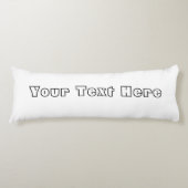 Voeg Jouw tekst Body Pillow toe, creëer je eigen Lichaamskussen (Voorkant)