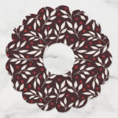 Voeg Jouw tekst Christmas Party Country toe Wijnglaslabel (Achterkant)