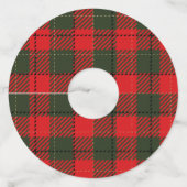 Voeg Jouw tekst Christmas Party toe Wijnglaslabel (Achterkant)