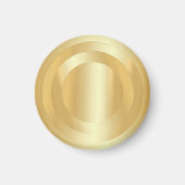 Voeg Jouw tekst Custom Gold Kijk Glamoureuze Sjabl Magneet (Voorkant)