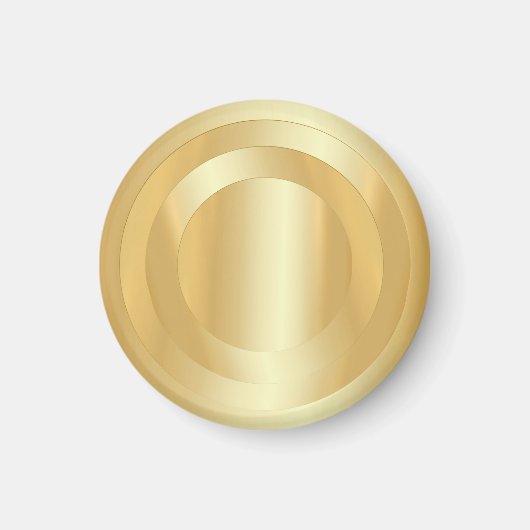 Voeg Jouw tekst Custom Gold Kijk Glamoureuze Sjabl Magneet (Voorkant)