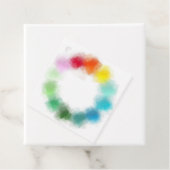 Voeg Jouw tekst Elegant Modern Kleurrijk Abstract  Bedankjes Labels (In situ)