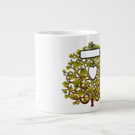 Voeg Jouw tekst en pc's toe - Jumbo-Mok Grote Koffiekop