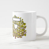 Voeg Jouw tekst en pc's toe - Jumbo-Mok Grote Koffiekop (Rechts)