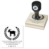 VOEG JOUW TEKST GEIT GEPERSONALISEERD TOE RUBBERSTEMPEL (Gestempeld)