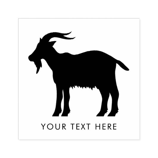 VOEG JOUW TEKST GEIT TOE RUBBERSTEMPEL (Afrduk)