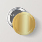 Voeg Jouw tekst Gold look elegant blanco Sjabloon  Ronde Button 5,7 Cm (Voorkant /achterkant)