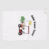Voeg Jouw tekst Golf Towel toe Golfhanddoek (Horizontaal)