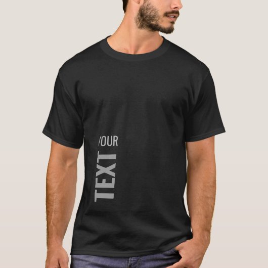 Voeg Jouw tekst hier toe de Mannen van de Sjabloon T-shirt (Voorkant)