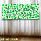 Voeg Jouw tekst Ierland Irish Party St Patrick's D Spandoek