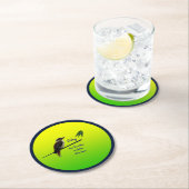 Voeg Jouw tekst, Kookaburra Australian Party 7" Ronde Kartonnen Onderzetter (Insitu)