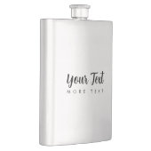 Voeg Jouw tekst Modern Sjabloon Silver Typography  Flacon (Rechts)