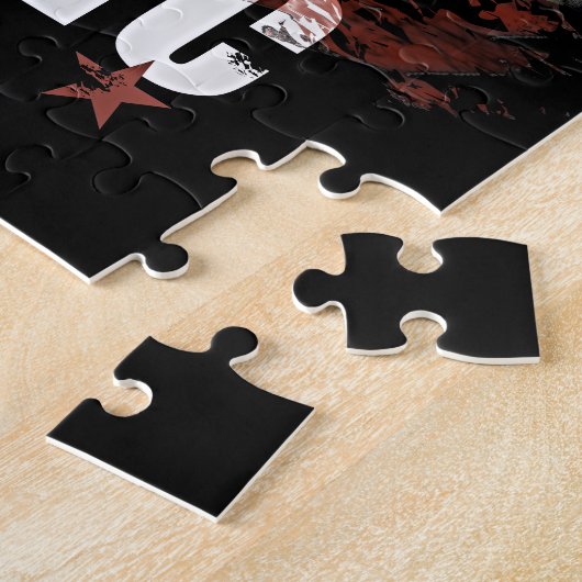 Voeg jouw tekst monstervrachtwagenpuzzel toe legpuzzel (Zijkant)