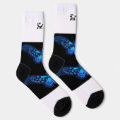 Voeg Jouw tekst Mooie Vlinder Gedrukte Mannen Vrou Sokken (Rechts)