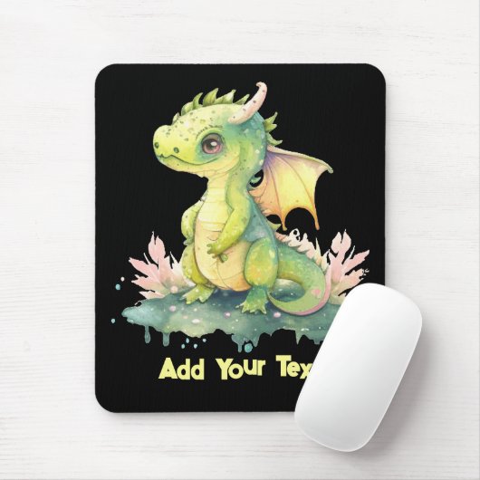 Voeg Jouw tekst- Mousepad toe Muismat (Met muis)