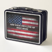 Voeg jouw tekst op Amerikaanse vlag toe (Achterkant)