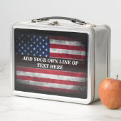 Voeg jouw tekst op Amerikaanse vlag toe (In situ)