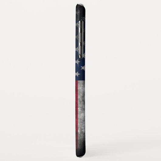 Voeg jouw tekst op Amerikaanse vlag toe Case-Mate iPhone Case (Achterkant/links)