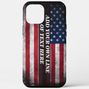 Voeg jouw tekst op Amerikaanse vlag toe Case-Mate iPhone Case
