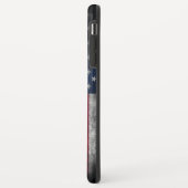 Voeg jouw tekst op Amerikaanse vlag toe Case-Mate iPhone Case (Achterkant/links)