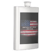 Voeg jouw tekst op Amerikaanse vlag toe Flacon (Rechts)