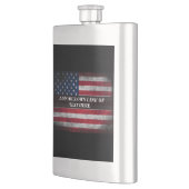 Voeg jouw tekst op Amerikaanse vlag toe Flacon (Links)