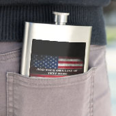 Voeg jouw tekst op Amerikaanse vlag toe Flacon (Voorbeeld)