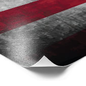 Voeg jouw tekst op Amerikaanse vlag toe Foto Afdruk (Hoek)