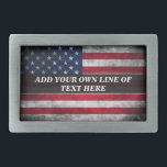 Voeg jouw tekst op Amerikaanse vlag toe Gesp<br><div class="desc">Voeg jouw tekst op Amerikaanse vlag toe</div>