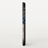 Voeg jouw tekst op Amerikaanse vlag toe iPhone Hoesje (Linkerkant)