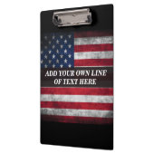 Voeg jouw tekst op Amerikaanse vlag toe Klembord (Links)