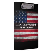 Voeg jouw tekst op Amerikaanse vlag toe Klembord (Rechts)