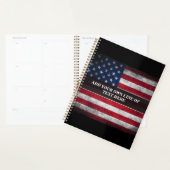 Voeg jouw tekst op Amerikaanse vlag toe Planner (Display)