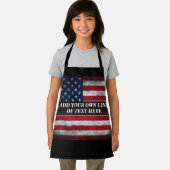 Voeg jouw tekst op Amerikaanse vlag toe Schort (Insitu)