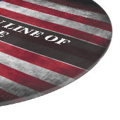 Voeg jouw tekst op Amerikaanse vlag toe Snijplank (Hoek)