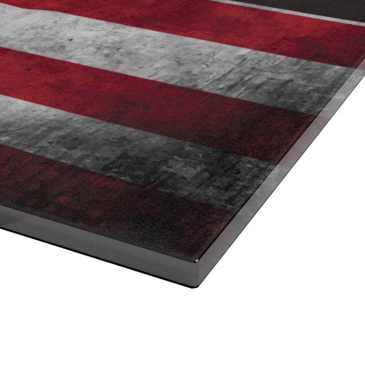 Voeg jouw tekst op Amerikaanse vlag toe Snijplank (Hoek)