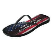 Voeg jouw tekst op Amerikaanse vlag toe Teenslippers (Schuin)