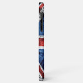 Voeg jouw tekst op het Engelse vlag Sierkussen toe Case-Mate iPhone Case (Achterkant/links)