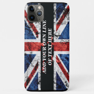 Voeg jouw tekst op het Engelse vlag Sierkussen toe Case-Mate iPhone Case