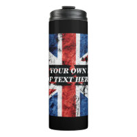 Voeg jouw tekst op het Engelse vlag Sierkussen toe