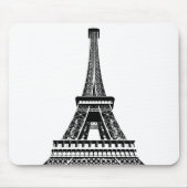 Voeg Jouw tekst Pop Art Eiffel Tower Paris toe Fra Muismat (Voorkant)