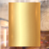 Voeg Jouw tekst QR Code Logo Blank Gold Achtergron Raamsticker (Vel 2)