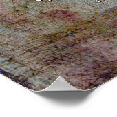 Voeg Jouw tekst Quote Grunge gestructureerde donke Poster (Hoek)