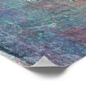 Voeg Jouw tekst Quote Grunge Textured Colorful toe Poster (Hoek)