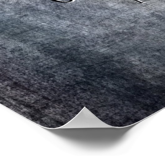 Voeg Jouw tekst Quote Grunge Textured Dark Grey to Poster (Hoek)