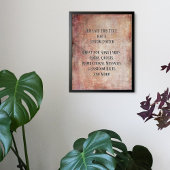 Voeg Jouw tekst Quote Grunge Textured Rust Graphic Poster