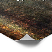 Voeg Jouw tekst Quote Warm Dark Grunge Textures to Poster (Hoek)
