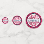 Voeg Jouw tekst Red White Blue Patriotic toe Confetti (Voorkanten)