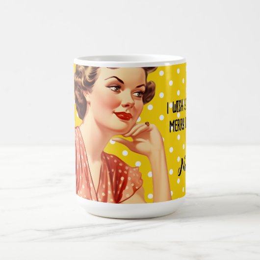 Voeg jouw tekst Schattigee retro kunstwerk voor Ke Koffiemok (Center)