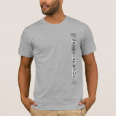 Voeg Jouw tekst Silver de Apparel van de Mannen va T-shirt (Voorkant)